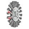 Holex Wheel Brush, 0.50 mm Steel Wire, Size: 125XM14 571207 125XM14 - alternate 1